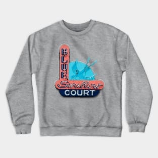 Blue Swallow Court Motel Crewneck Sweatshirt